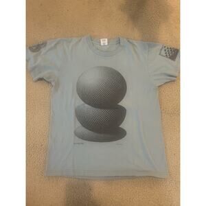 Supreme MC Escher Three Spheres Tee Blue Size M SS17 T-Shirt